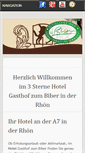 Mobile Screenshot of gasthof-zum-biber.de